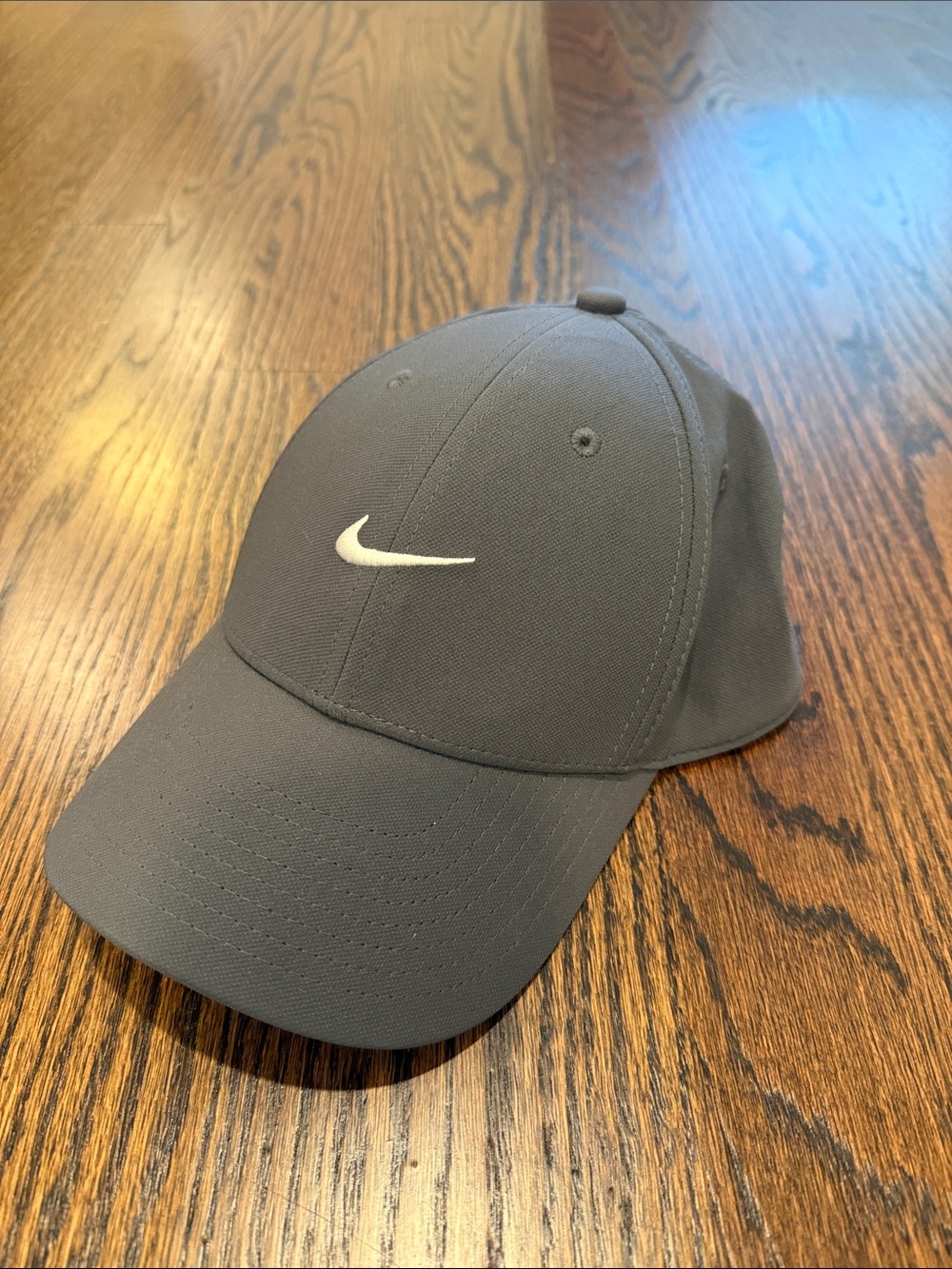 Nike Dark Gray Baseball Cap with White Swoosh